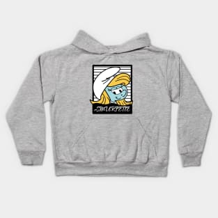 Blue Smurfette inspired picture Kids Hoodie